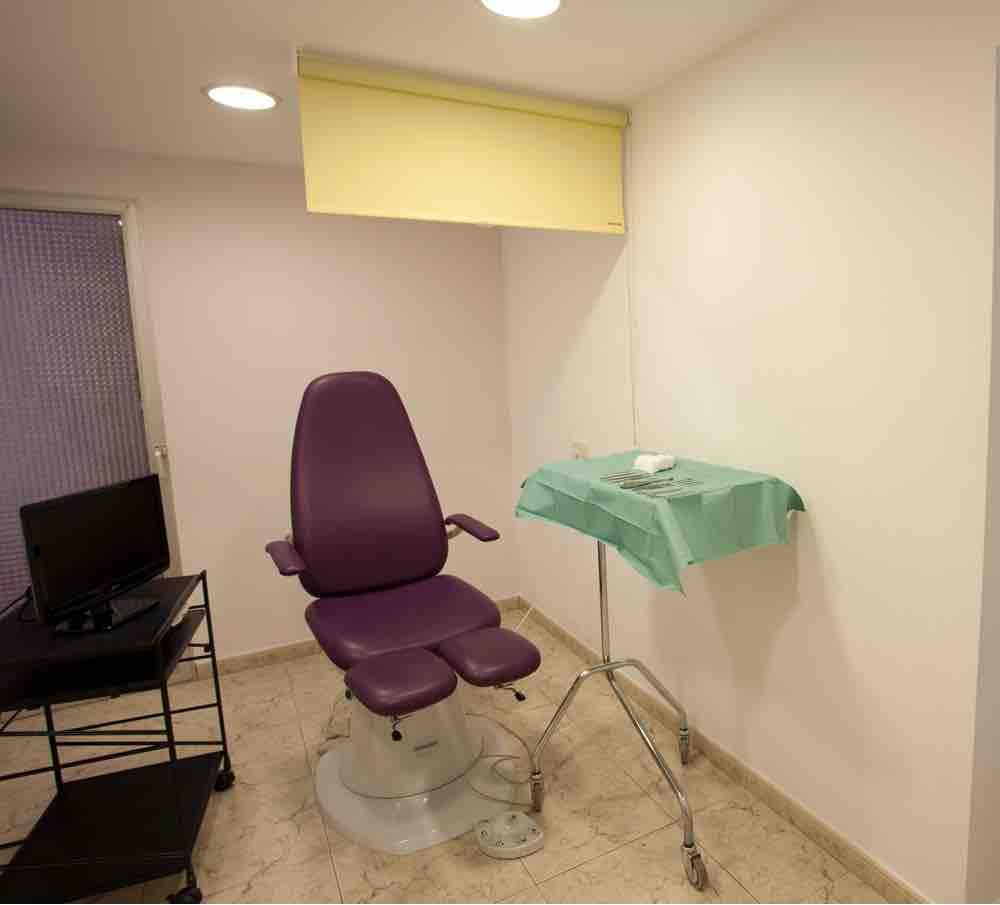 Detalle de una sala de la clínica